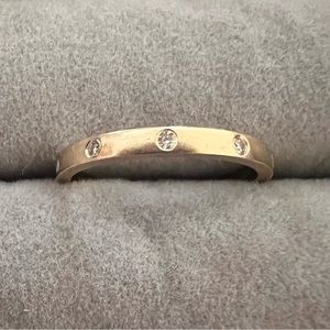 14k yellow gold wedding band. Size 6